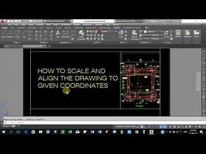 How to scale and align the drawing to its real coordinates