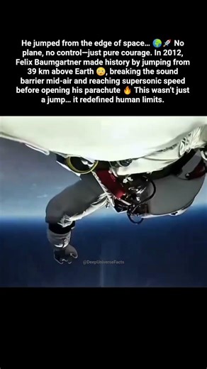 The Man Who Fell From Space 🚀🌍 #space #universe #facts #spacefacts #redbull #shorts #youtube