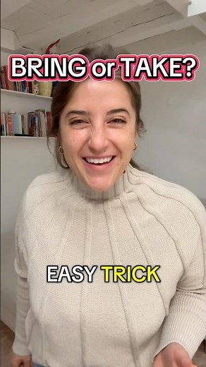 Bring vs Take 🍰 | Easy English Grammar Tip
