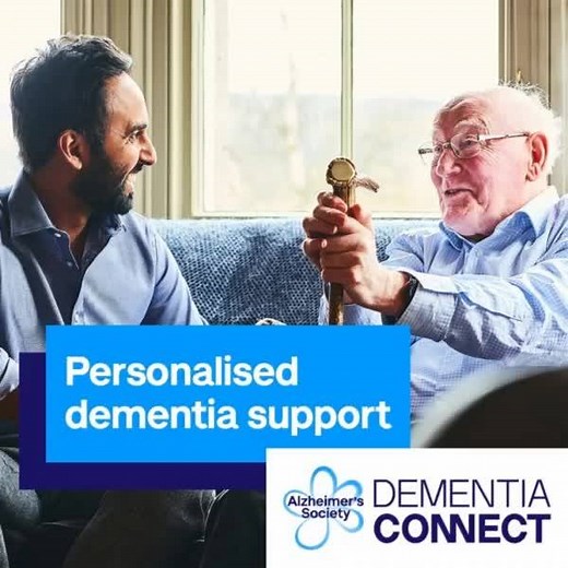 104K views · 130 reactions | If you need dementia support, we’re here for you. Dementia Connect, from Alzheimer’s Society, offers free personalised support to anyone affected by dementia. Whether it’s local face to face support, tailored online information, or someone to call whenever things get tough, you’re only one click away from help. | Alzheimer's Society | Facebook