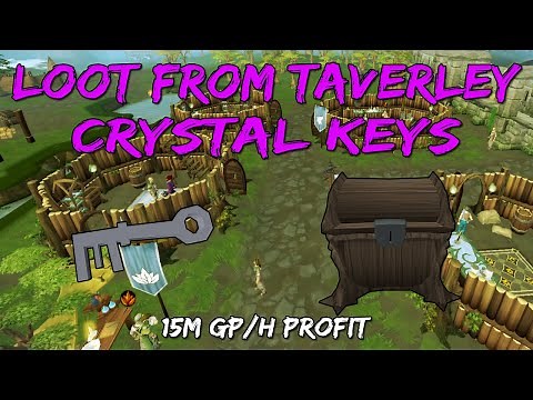 15M GP/H Looting Crystal Keys at Taverley Chest! [Runescape 3]