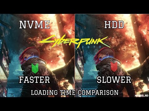 NVME vs HDD - Cyberpunk 2077 | Loading Time Comparison | Speed Test