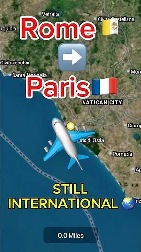 Rome to Paris ✈️ Looks Short… Still International #travel #aviation #rome #paris #flyaways