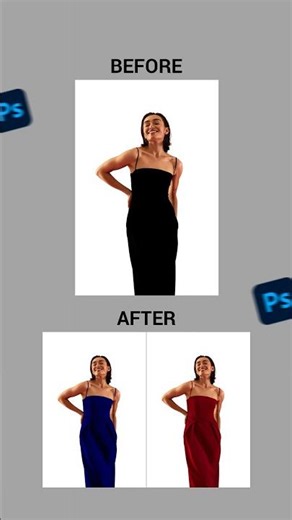 Photoshop Trick For Changing dress colour