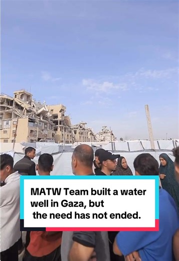 MATW Team built a water well in Gaza, but the need has not ended. Clean water is still scarce, and without it, families face illness, unsafe conditions, and daily struggle just to survive. Ramadan may be over, but the need remains. More wells are needed so families can drink safely, cook properly, and live with dignity. Be part of building something that continues to benefit others every single day. Invest in your Sadaqah Jariyah🤲🏻 Donate via the link in our bio or visit: matwproject.org #MATW