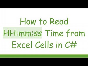 How to Read HH:mm:ss Time from Excel Cells in C#