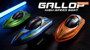 1.5K views · 17 reactions | Experience high-speed thrills on water with the HXJRC HJ819 RC Boat featuring LED lights.️️ Shop Link>>https://ban.ggood.vip/14Gqs #Banggood #rccars #rctoys | Banggood | Facebook