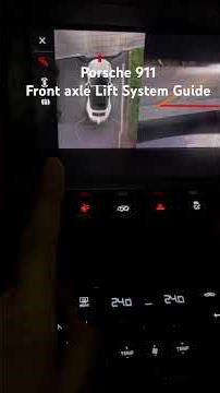 Porsche 911 Front Axle Lift System Explained