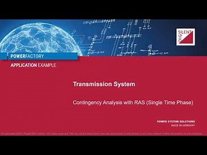 PowerFactory – Transmission System – Contingency Analysis with RAS (Single Time Phase)
