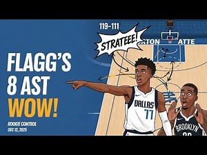 🏀 Mavs SURVIVE Nets! 119–111 Shock Win — Davis Dominates, Rookie Flagg Flashes!