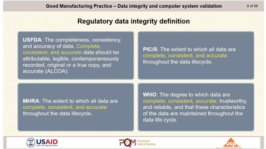 Module_7_数据完整性&计算机化系统验证Data_Integrity_and_Computer_System_Validation
