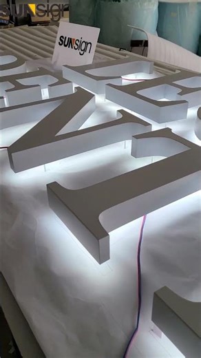 Halo Lit Channel Letters #customsignshop