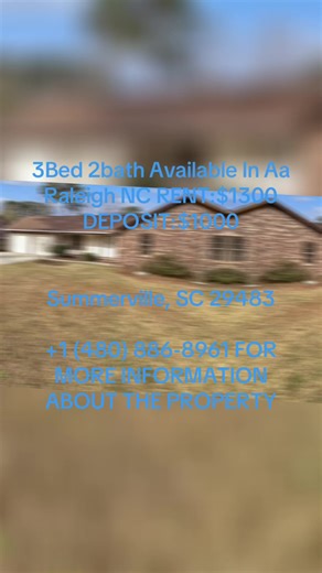 🚨 STOP SCROLLING 🚨 This is the deal you’ve been waiting for in Summerville, SC! 🏡✨ 📍 109 Heritage Ln, Summerville, SC 29483 This beautiful 3 BEDROOM 🛏️ | 2 BATHROOM 🛁 home is giving SPACE, COMFORT & AFFORDABILITY all in one! Whether you’re upgrading, relocating, or just ready for a fresh start — this one checks ALL the boxes ✅ 💰 Rent: $1,300/month 💵 Deposit: $1,000 Imagine coming home to: ✨ A spacious living area perfect for entertaining ✨ A bright kitchen with room to cook & create ✨ Ge
