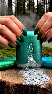 Chrome Soap Crushing ASMR | Silver & Rose-Gold Metallic Flakes | 8K Mirror Aesthetic