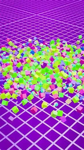 Relaxing Cubes loop simulation