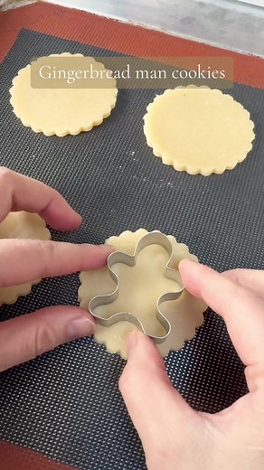 Recipe👇🏻 Almond Butter Cookies - 100g unsalted butter - 50g icing sugar - Pinch of salt - 1/2 tsp vanilla extract - 30g almond powder - 25g egg (1/2 egg) - 135g all-purpose flour 1. Preheat oven to 350°F (175°C). Line a tray with parchment paper. 2. Mix butter and icing sugar until smooth. 3. Add vanilla extract, salt, and almond powder. 4. Mix in the egg, then gradually add flour to form dough. 5. Roll out dough, cut into shapes, and place on tray. 6. Bake for about 12 minutes (adjust based o