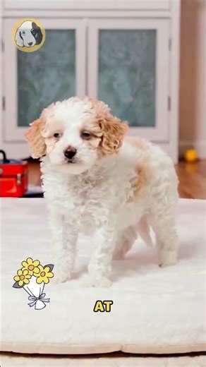 Say hello to Rina, the F1b Cavapoo girl with the sweetest tan & white markings, soft fluffy curls,