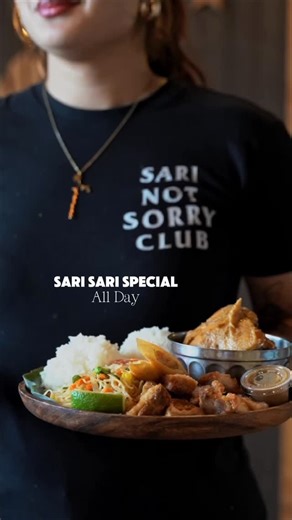 Sari Sari San Antonio 🇵🇭 on Instagram: "What used to be Lunch combos is now an ALL-DAY combo 🔥 you’ll also see this on our @culinariasa Restaurant week menu which ends tmrw!! See you soon we open later till 9pm on Fridays and Saturday 🇵🇭 Order online at the link in bio or visit DoorDash UberEats or GrubHub delivery 🚚"