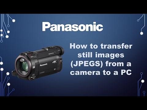 Panasonic - Camcorders - Function - How to transfer still pictures (JPEGS) to a PC.