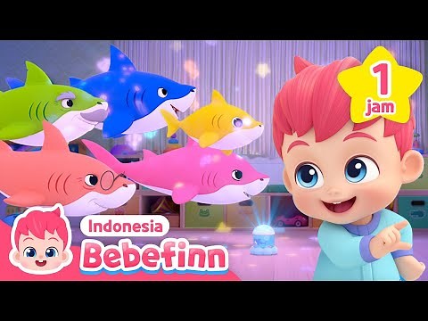 Bebefinn Baby Shark Dance 1 JAM | Bayi Hiu | Lagu Anak | Bebefinn Bahasa Indonesia