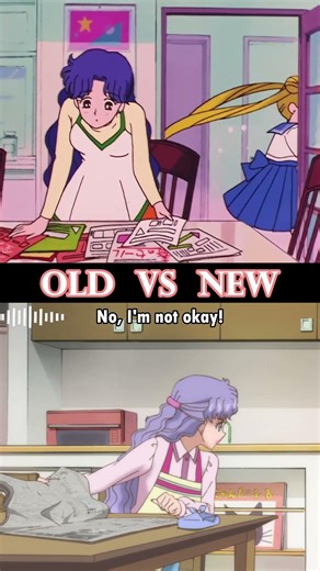 Classic vs. Crystal #sailormoon #sailormooncrystal #comparison