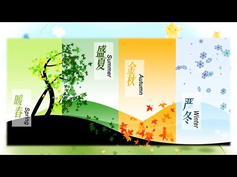 一年四季 春天 夏天 秋天 冬天 How to Describe Four Seasons in Chinese? 学中文 一年有四个季节 Seasons in A Year 用中文描述春夏秋冬