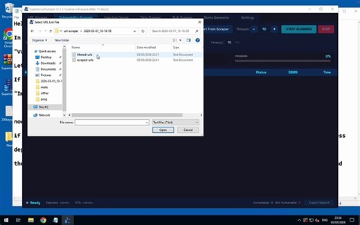 Tutorial [3] - How to SQLI scan vulnerable urls using Supernova Dumper