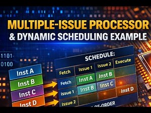 Multiple issue processor and dynamic scheduling - out of order exeution | Video 12
