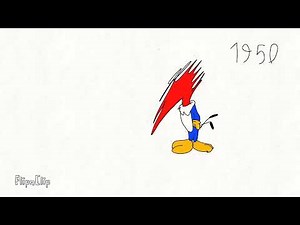 Evolution of woody woodpecker