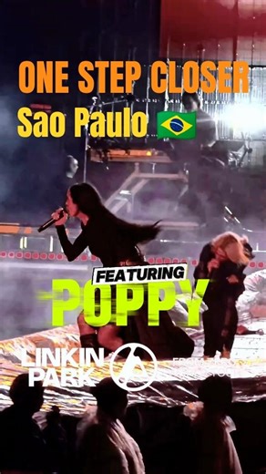 Linkin Park ft Poppy - One Step Closer live at Sao Paulo 🇧🇷 2025 #linkinpark #shorts
