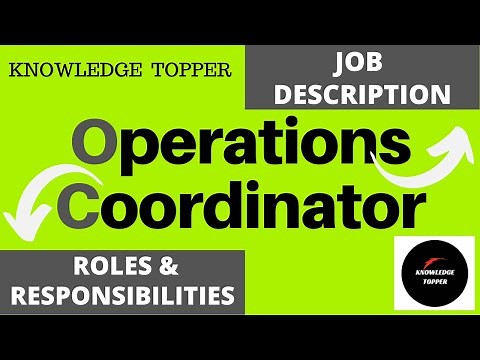 Operations Coordinator Job Description | Operations Coordinator Roles and Responsibilities
