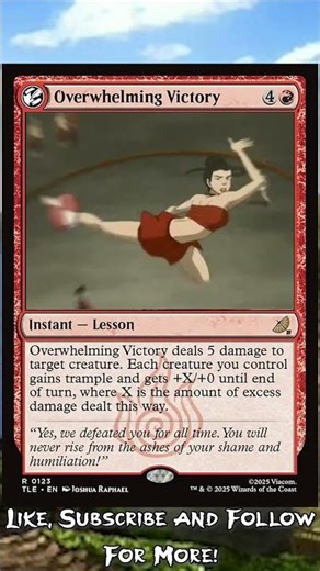 Overwhelming Victory! #MTGCommander #UniversesBeyond #ATLA #MTGxATLA