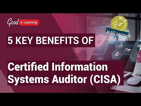 5 Key Benefits of Certified Information Systems Auditor (CISA) | in 60 seconds | CISA training