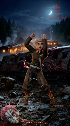 Teil 1 | Demon Slayer Kyojuro Rengoku on viral Kakalika dance vibes. 🔥🔥🔥 ​⁠