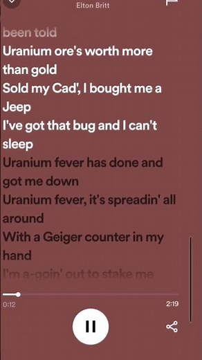 Uranium Fever - Elton Britt