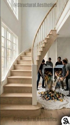 This LEGO Staircase Took 1000s of Bricks #lego #diy #build