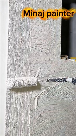 Vertical Bark Texture Wall Design | Texture Roller Pattern Finish | Luxury Home Decor Ideas