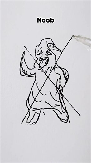 Drawing Oogie Boogie Noob vs Pro #shorts #nightmare #cartoon #drawing