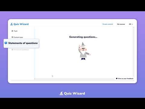 Teaser - Create MCQs and flashcards in seconds using AI with Quiz Wizard