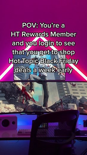 🗣️ HT Rewards Members: You get early access to Black Friday. Want in? Sign up today (it's free!) #hottopic #blackfriday #blackfridaydeals