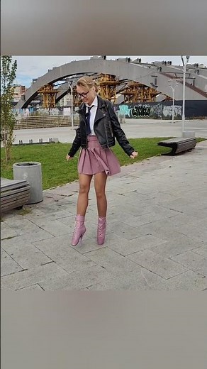 in high-heeled Ballet boots...