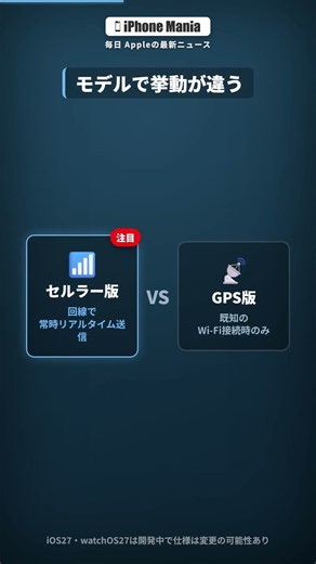 iOS27でApple Watchの「探す」が進化！スマホ置いても現在地が届く