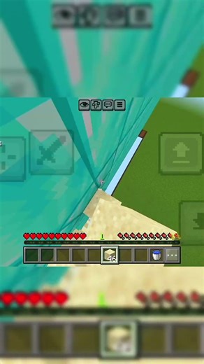 Minecraft pocket edition sand clutch #minecraft #clutch #minecraftshorts #ytshorts #minecraftclutch