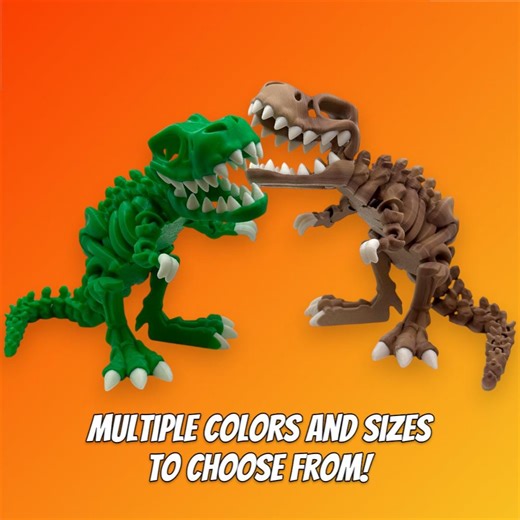 T. Rex Skeleton Dinosaur Model – 3D Printed Articulated Fossil Toy & Collectible Gift - Etsy