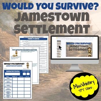 Jamestown Simulation Game | Would You Survive Colonies Interactive Activity