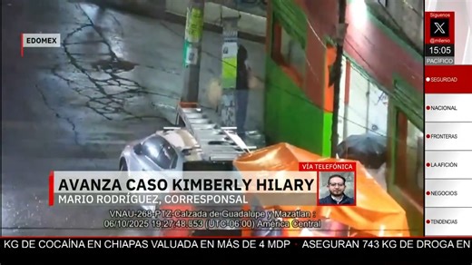 ▶️ Continúan los avances en el caso de la desaparición de Kimberly Hillary. De acuerdo con las autoridades, hay dos personas detenidas, que habrían participado en la privación de la libertad de la joven. 📺 #MILENIO16h con Dany Martin y Víctor González | MILENIO