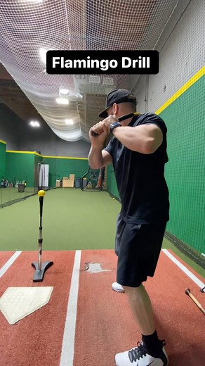 84K views | ✅ Flamingo Drill @theropebat @tannertees  If you are collapsing your backside, give this drill a try. Great feel drill to counteract a collapsing back half, while forcing our front side to hold so we can maintain direction. Remember, different drills work for different hitters. Give this one a try and see if it works for you 酪 #baseball #softball #hittingdrills #battingdrills #mlb #littleleague #sports #ropebat | The Hitter’s Lab | Facebook