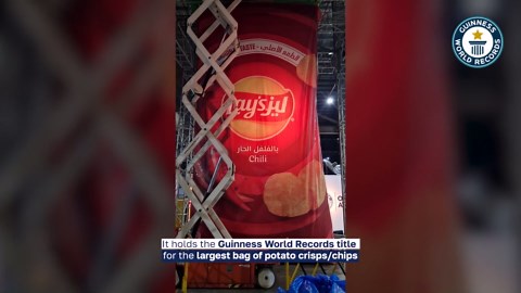 Largest bag of crisps/ potato chips 1,525.12 kg (3,362 lb 5 oz) by PepsiCo