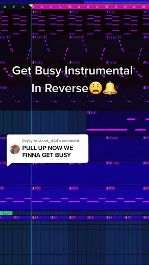 Reverse Get Busy Instrumental | Music Producer TikTok
