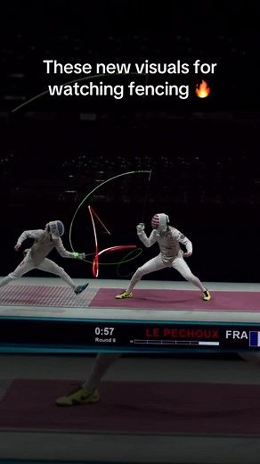 These new visuals for the World Fencing League make it incredible to watch 🔥 (via @worldfencingleague) #espnsocial